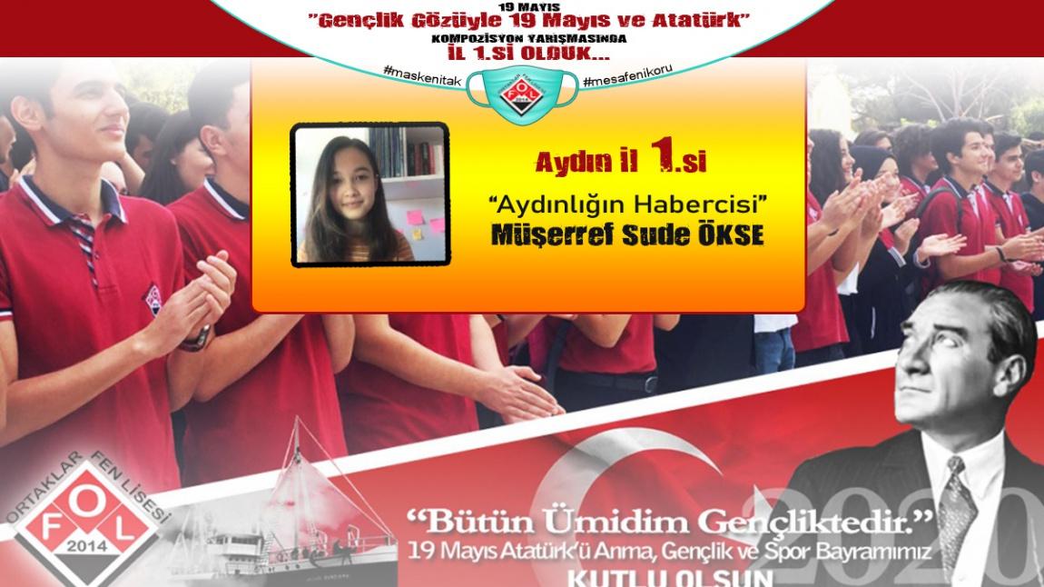 Gençlik Gözüyle 19 Mayıs ve Atatürk Konulu Kompozisyon Yarışmasında İl 1.si Olduk...